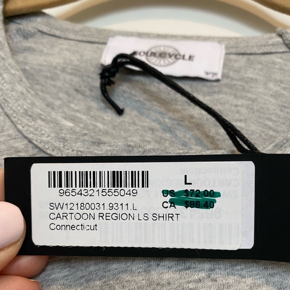 NWT SoulCycle Connecticut Long Sleeve/ Size Large - Picture 7 of 9